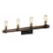 Z-Lite Kirkland 4 Light Vanity, Rustic Mahogany 472-4V-RM - alternate 7